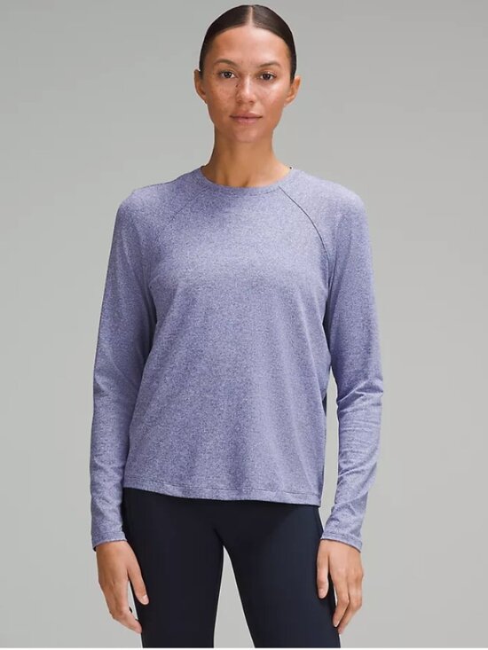 lululemon athletica Tops - lululemon License to Train Classic-Fit Long-Sleeve Shirt Heather Larkspur
